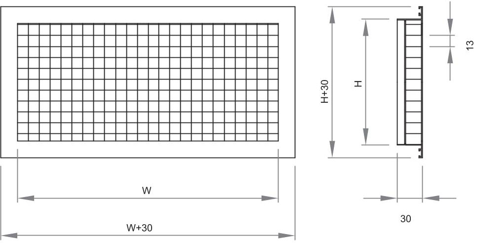 Miệng gió sọt trứng cánh thẳng Miệng gió sọt trứng cánh thẳng